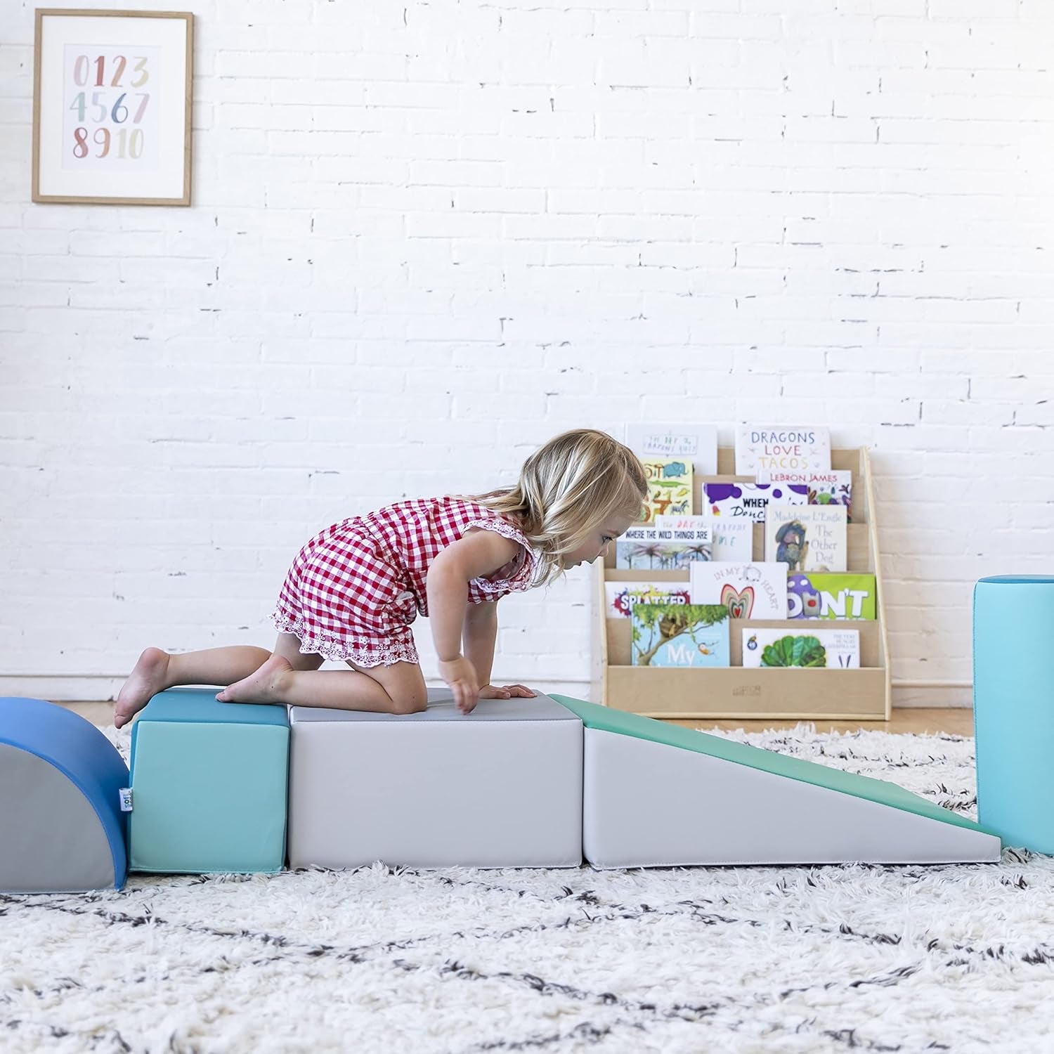 Softzone Climb and Crawl Playset, Building Blocks, Contemporary, 5-Piece