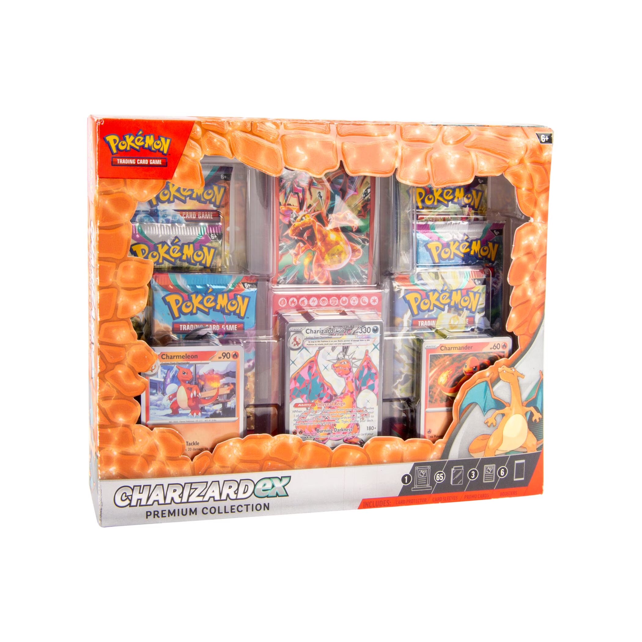 Pokemon Trading Card Games Charizard Ex Premium Box 6 Tcg Booster Packs