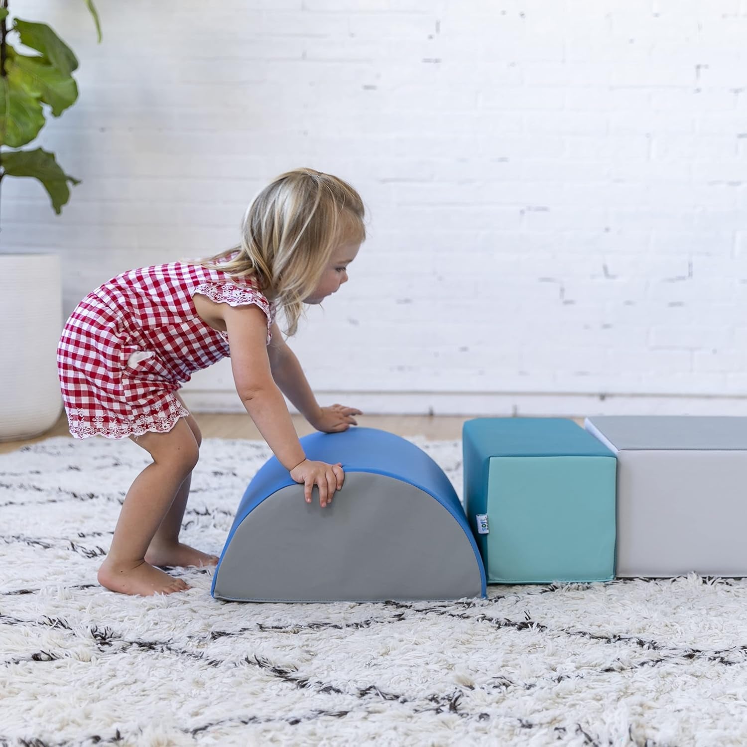Softzone Climb and Crawl Playset, Building Blocks, Contemporary, 5-Piece