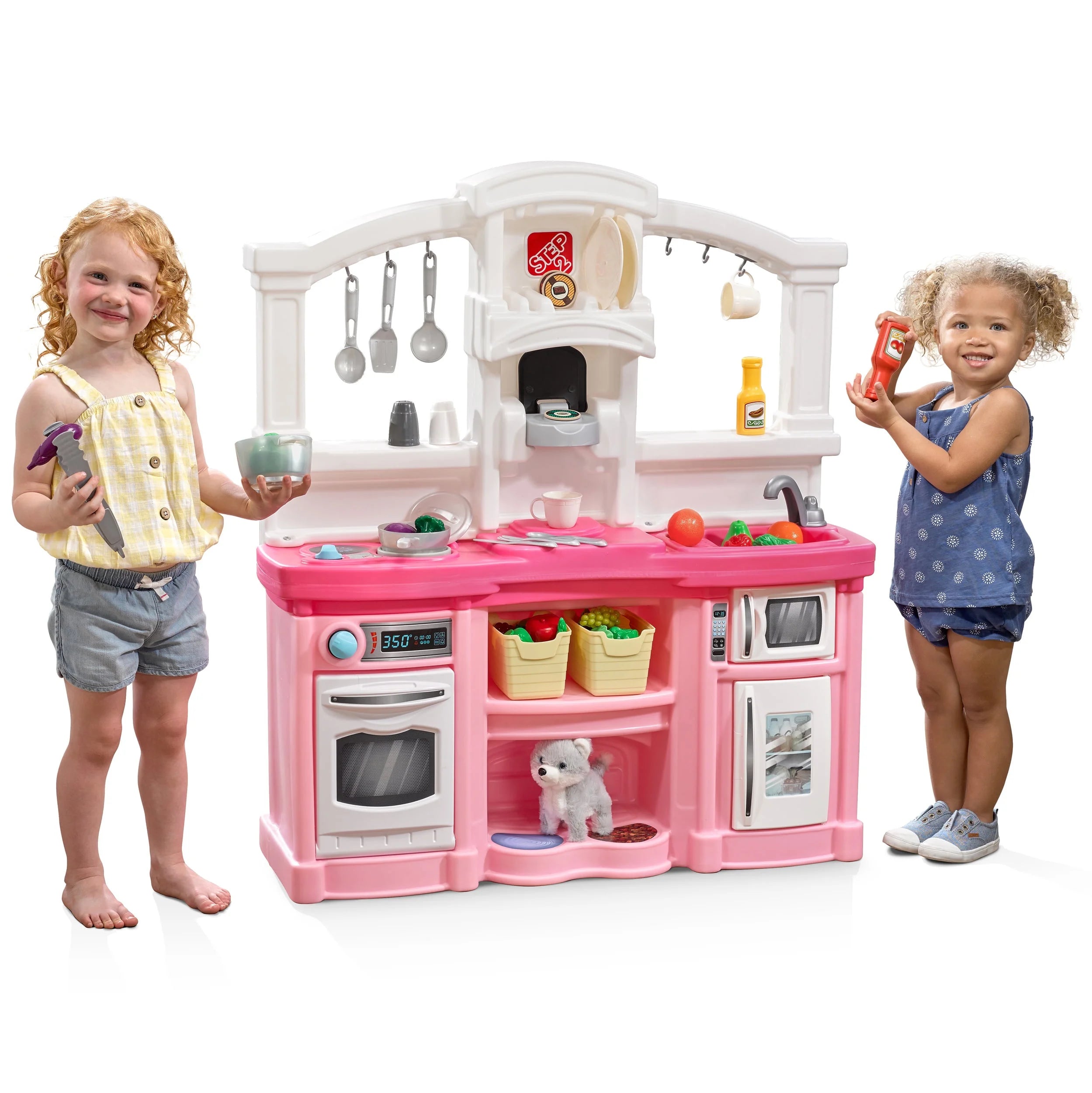Fun with Friends Pink Kids Kitchen Pretend Play Set