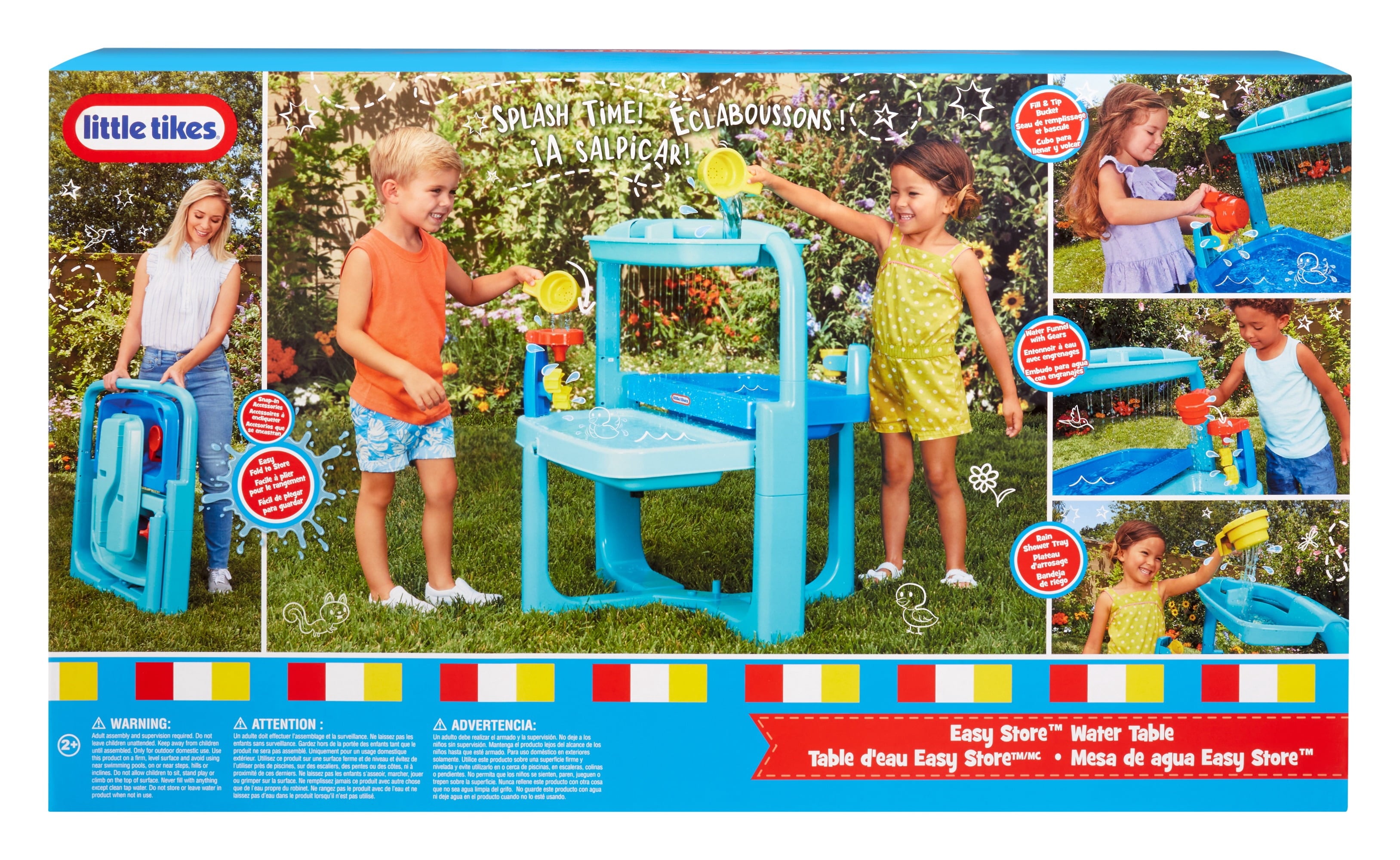 Easy Store Outdoor Folding Water Play Table, Kids Ages 3+