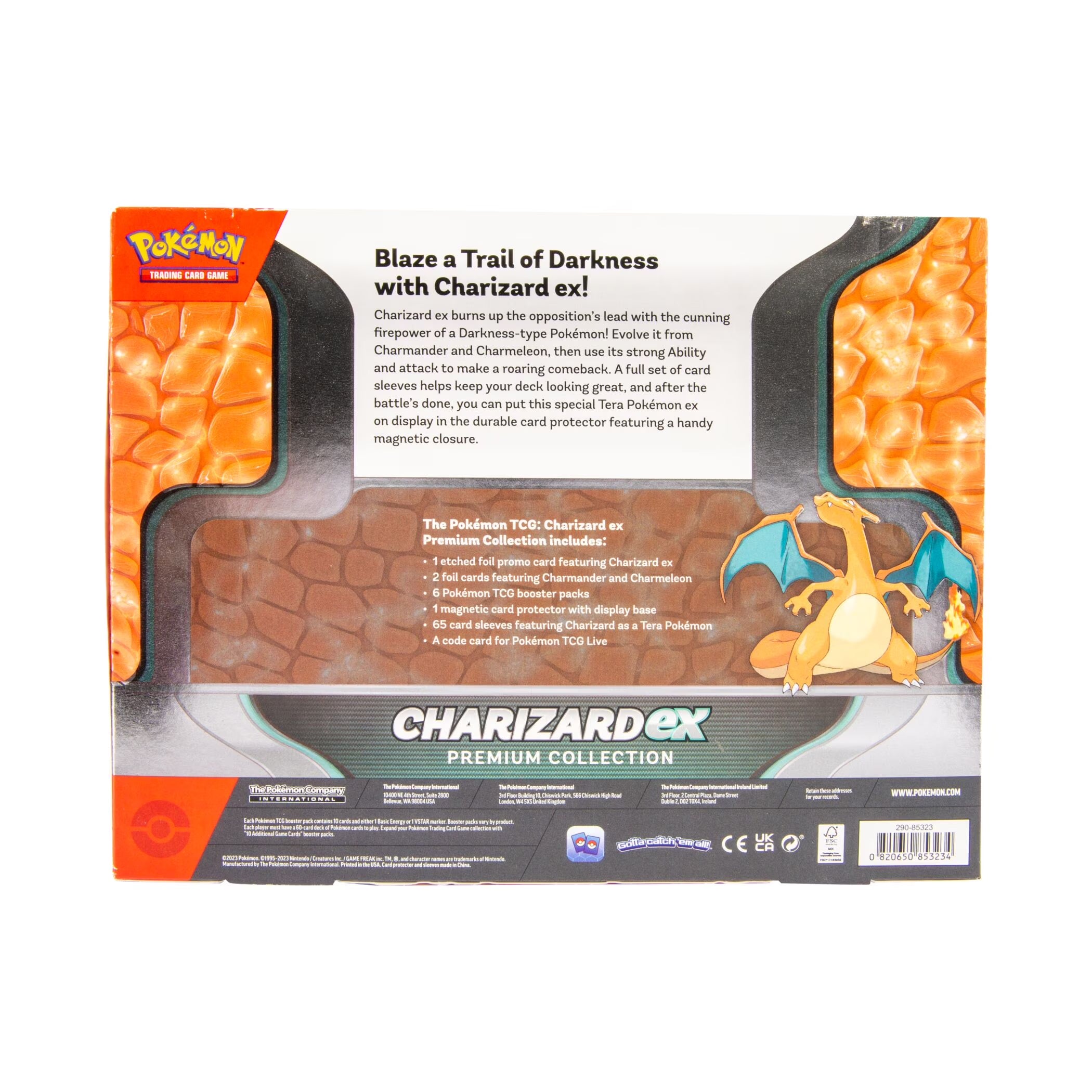 Pokemon Trading Card Games Charizard Ex Premium Box 6 Tcg Booster Packs
