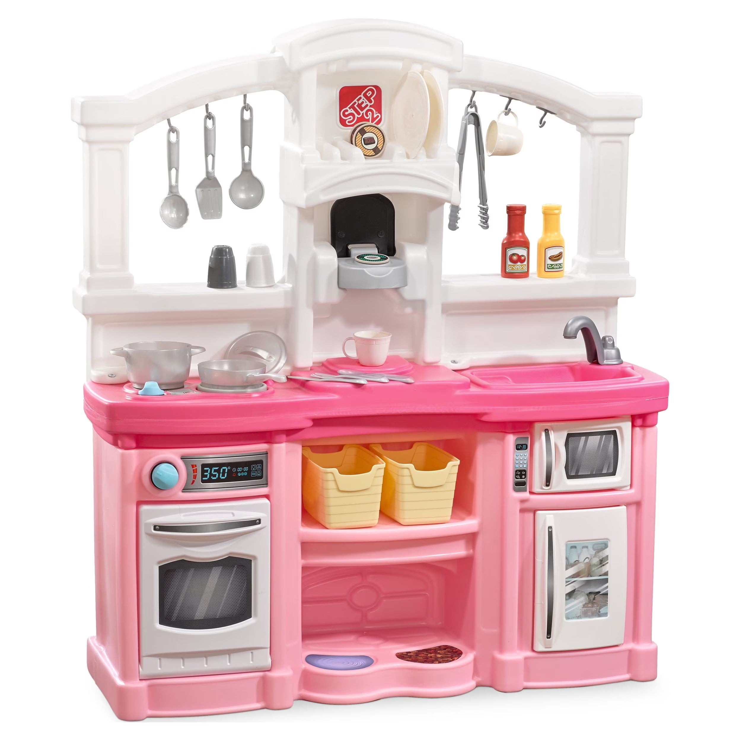 Fun with Friends Pink Kids Kitchen Pretend Play Set