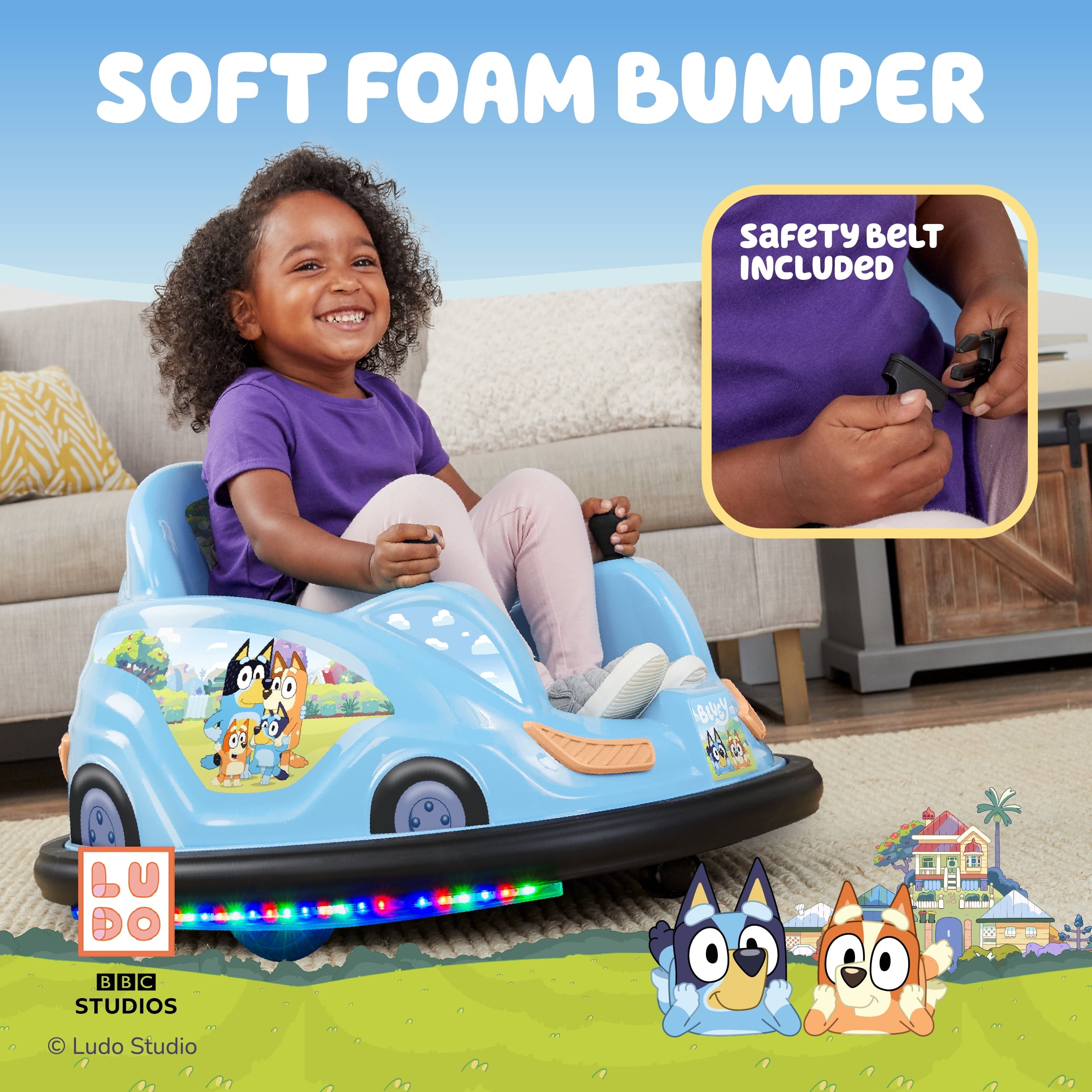 6V  Bumper Car Ride on Toy for Children, by Flybar, 1 Count