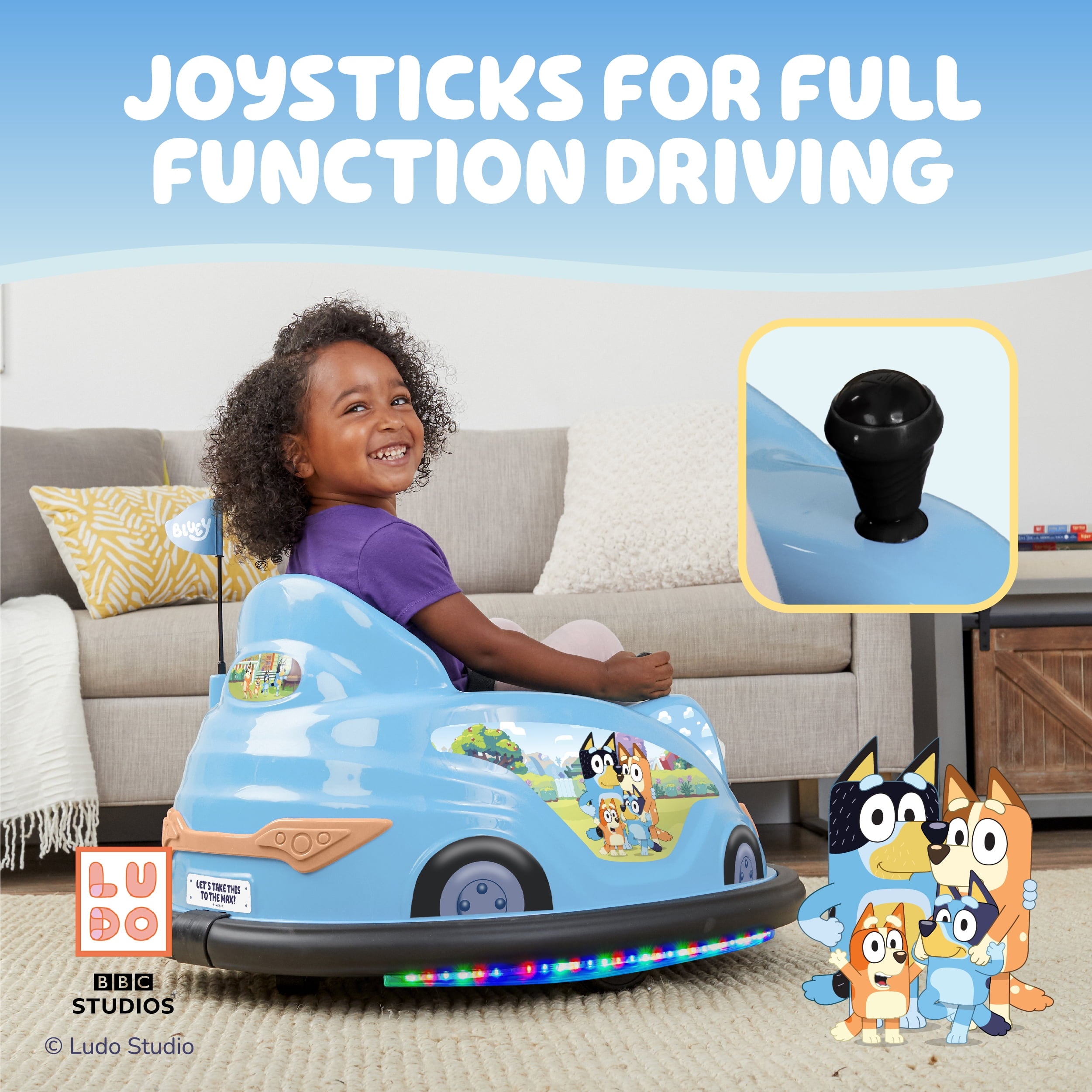 6V  Bumper Car Ride on Toy for Children, by Flybar, 1 Count