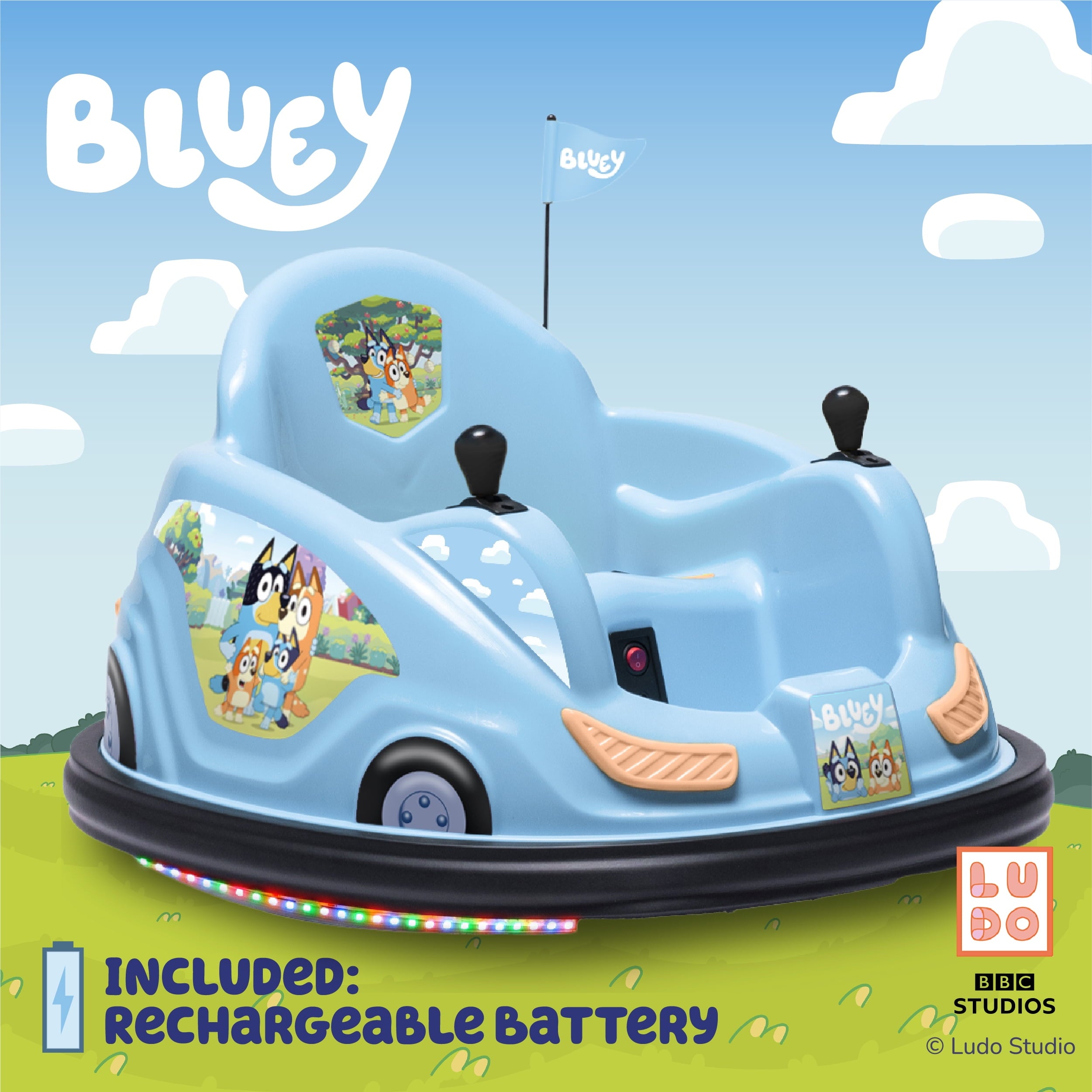 6V  Bumper Car Ride on Toy for Children, by Flybar, 1 Count