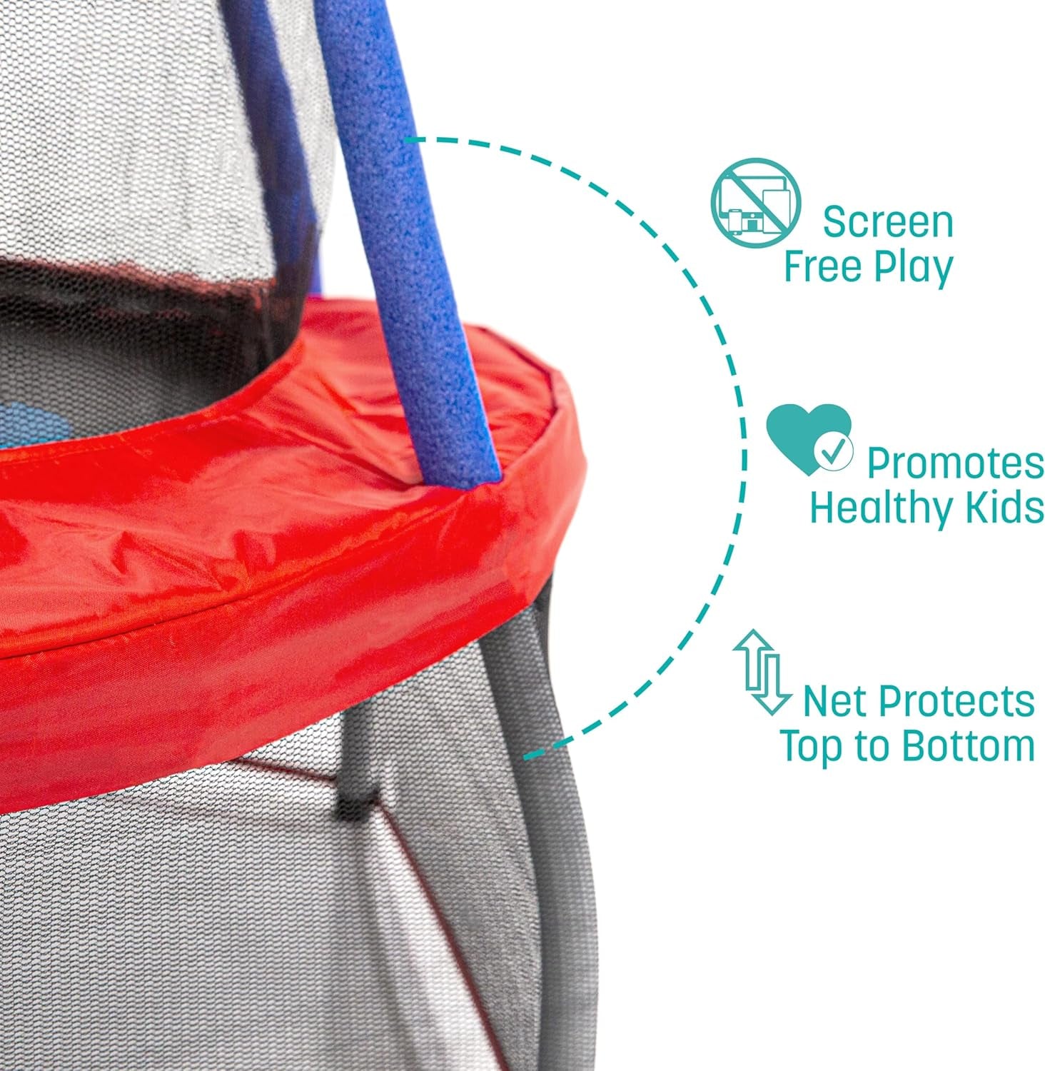 Mini Trampoline with Enclosure Net