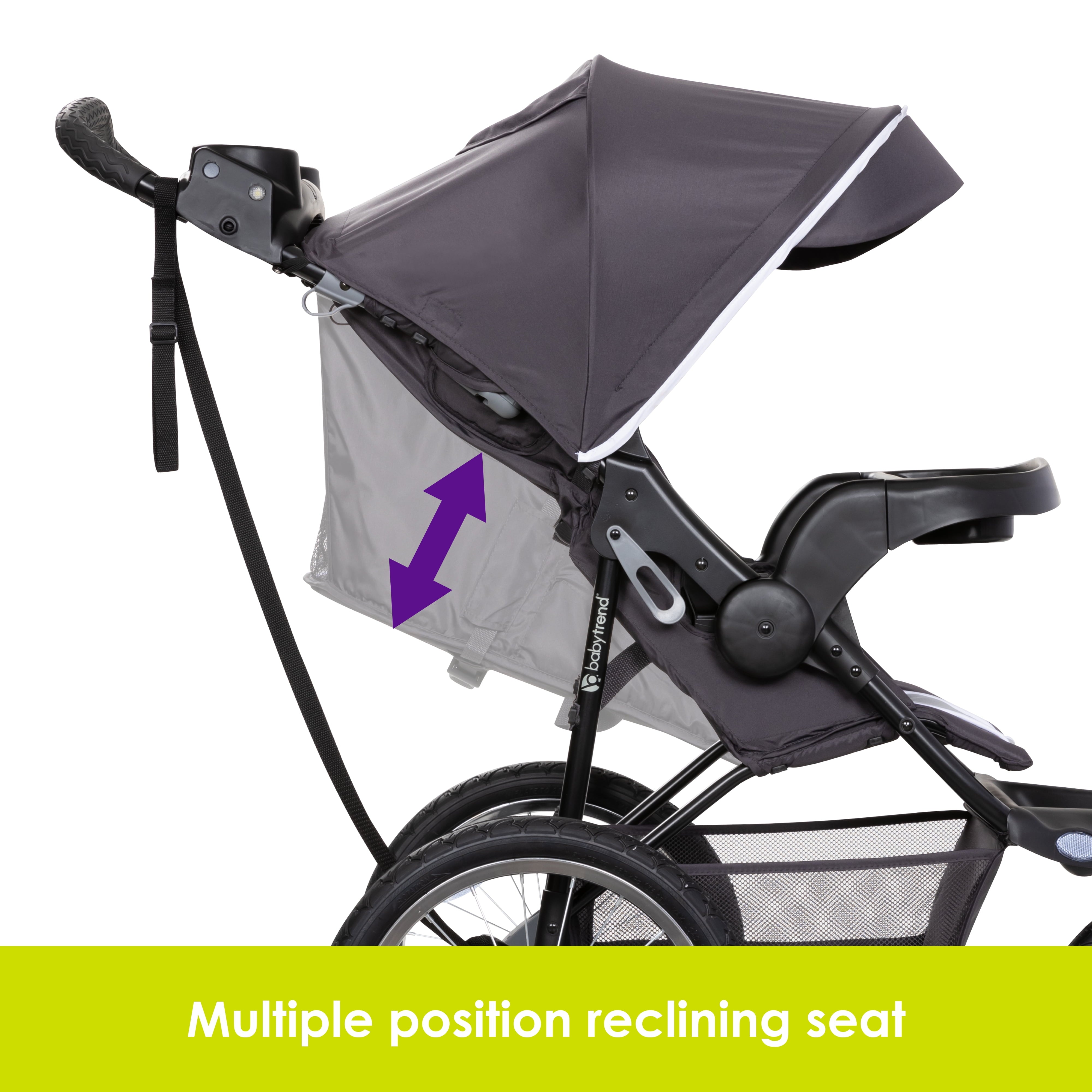 Xcel-R8 plus Jogging Stroller with LED Lights, Liberty Grey