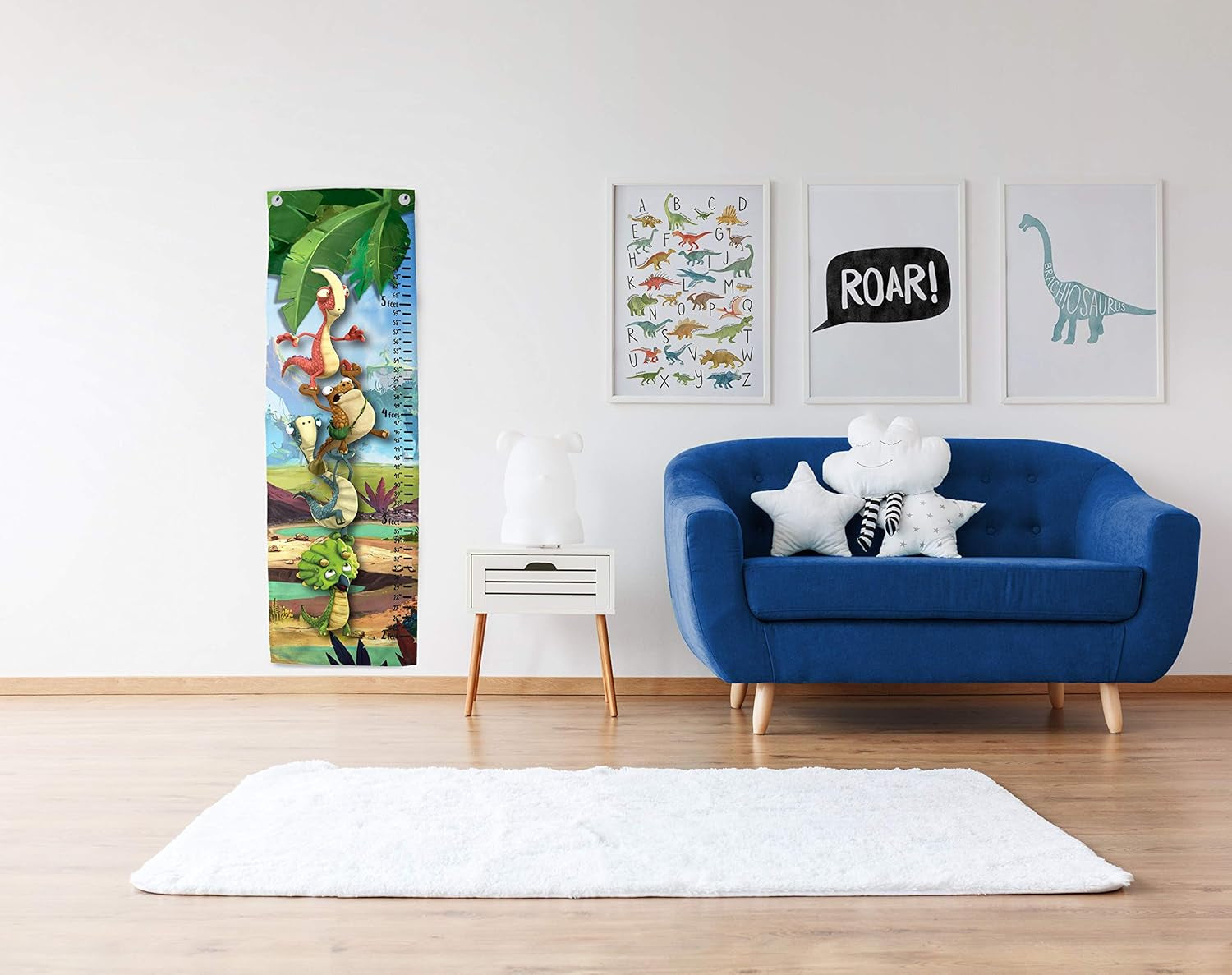 Gigantosaurus Giganto Pals Growth Chart – Kids Removable Wall Décor Features Dinosaur Rocky, Bill, Tiny, & Mazu (Official Gigantosaurus Product)