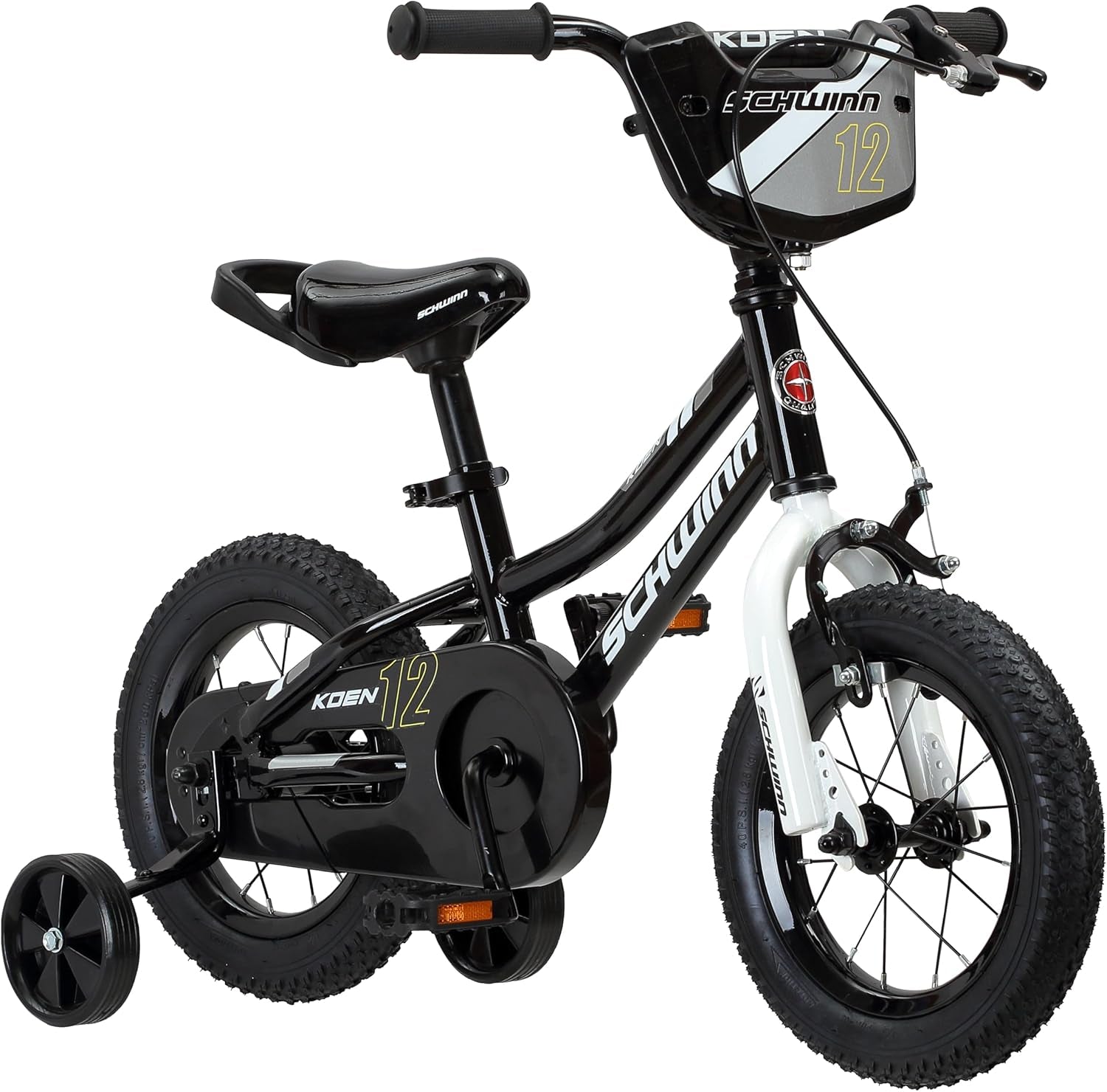 Koen Bike, 12 Inch Bike for Kids Ages 2-4, Smartstart Ergonomic Design for Kids, Adjustable Seat Grows with Your Child, Rear Coaster Brake and Front Caliper Brake, Training Bicycle